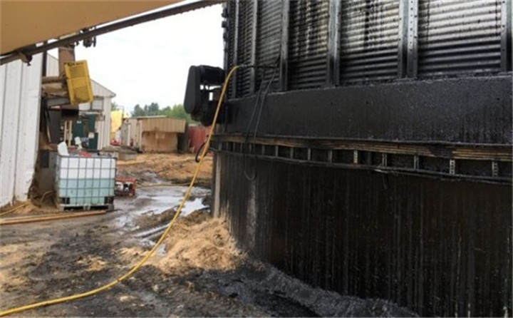 當(dāng)時(shí)的火災(zāi)現(xiàn)場(chǎng)