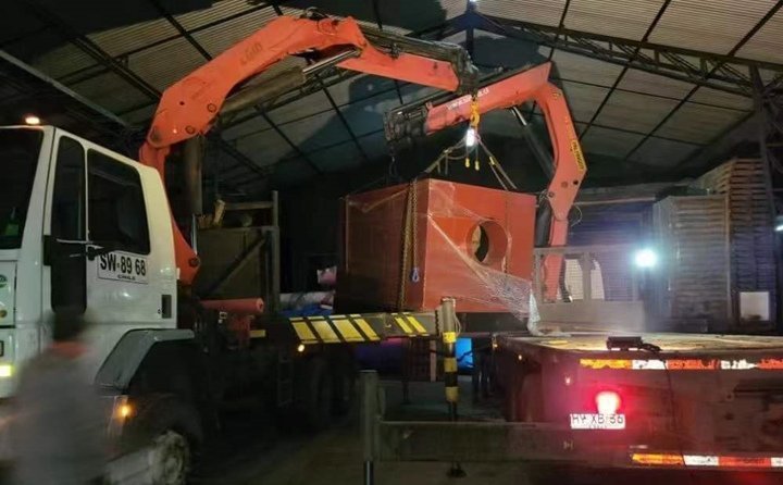 秸稈顆粒機(jī)生產(chǎn)線已到達(dá)智利